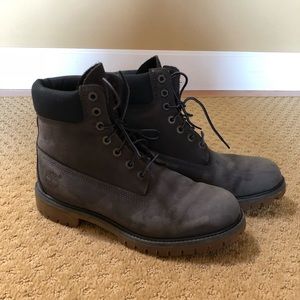 Grey Timberland Boots